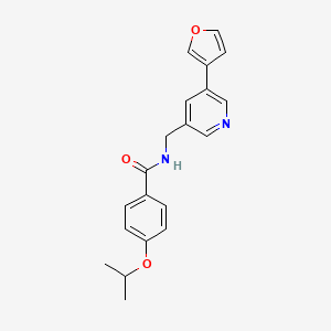 N-((5-(furan-3-yl)pyridin-3-yl)methyl)-4-isopropoxybenzamide