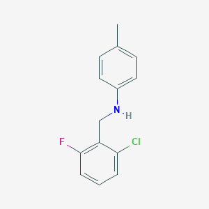molecular formula C14H13ClFN B268165 N-(2-chloro-6-fluorobenzyl)-4-methylaniline 