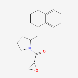 Oxiran-2-yl-[2-(1,2,3,4-tetrahydronaphthalen-1-ylmethyl)pyrrolidin-1-yl]methanone