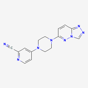 4-[4-([1,2,4]Triazolo[4,3-b]pyridazin-6-yl)piperazin-1-yl]pyridine-2-carbonitrile