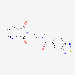 N-(2-(5,7-dioxo-5H-pyrrolo[3,4-b]pyridin-6(7H)-yl)ethyl)benzo[c][1,2,5]thiadiazole-5-carboxamide