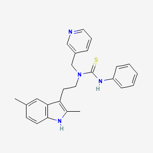 1-[2-(2,5-dimethyl-1H-indol-3-yl)ethyl]-3-phenyl-1-(pyridin-3-ylmethyl)thiourea