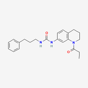 1-(3-Phenylpropyl)-3-(1-propionyl-1,2,3,4-tetrahydroquinolin-7-yl)urea