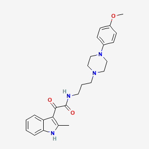 N-{3-[4-(4-methoxyphenyl)piperazin-1-yl]propyl}-2-(2-methyl-1H-indol-3-yl)-2-oxoacetamide