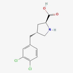 molecular formula C12H13Cl2NO2 B2681684 (2S,4R)-4-(3,4-二氯苯甲基)吡咯烷-2-羧酸 CAS No. 1049981-41-0