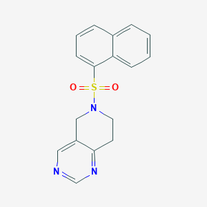 molecular formula C17H15N3O2S B2681703 6-(Naphthalen-1-ylsulfonyl)-5,6,7,8-tetrahydropyrido[4,3-d]pyrimidine CAS No. 1797322-29-2