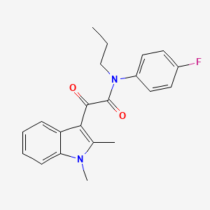 molecular formula C21H21FN2O2 B2681705 2-(1,2-dimethyl-1H-indol-3-yl)-N-(4-fluorophenyl)-2-oxo-N-propylacetamide CAS No. 862832-15-3