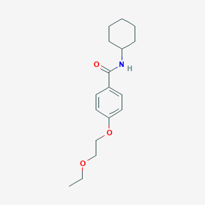 molecular formula C17H25NO3 B268171 N-cyclohexyl-4-(2-ethoxyethoxy)benzamide 