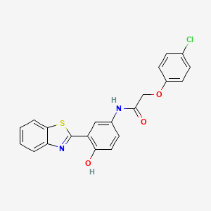 N-[3-(1,3-benzothiazol-2-yl)-4-hydroxyphenyl]-2-(4-chlorophenoxy)acetamide