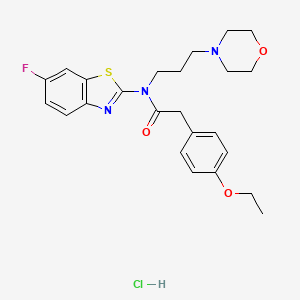 2-(4-ethoxyphenyl)-N-(6-fluorobenzo[d]thiazol-2-yl)-N-(3-morpholinopropyl)acetamide hydrochloride