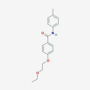 molecular formula C18H21NO3 B268173 4-(2-ethoxyethoxy)-N-(4-methylphenyl)benzamide 