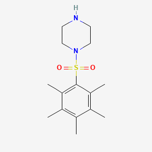 molecular formula C15H24N2O2S B2681731 1-(2,3,4,5,6-Pentamethylphenyl)sulfonylpiperazine CAS No. 900641-37-4