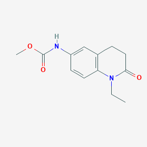molecular formula C13H16N2O3 B2681734 Methyl (1-ethyl-2-oxo-1,2,3,4-tetrahydroquinolin-6-yl)carbamate CAS No. 921913-26-0