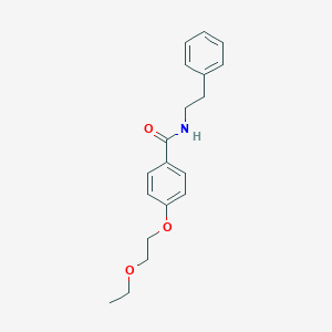 molecular formula C19H23NO3 B268174 4-(2-ethoxyethoxy)-N-(2-phenylethyl)benzamide 