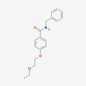 molecular formula C18H21NO3 B268175 N-benzyl-4-(2-ethoxyethoxy)benzamide 
