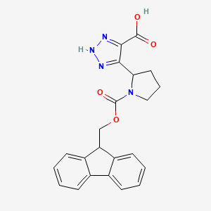 5-[1-(9H-Fluoren-9-ylmethoxycarbonyl)pyrrolidin-2-yl]-2H-triazole-4-carboxylic acid