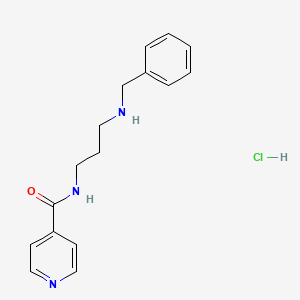 molecular formula C16H20ClN3O B2681788 N-(3-苄基氨基-丙基)-异烟酰胺盐酸盐 CAS No. 1052534-92-5