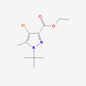 Ethyl 4-bromo-1-tert-butyl-5-methylpyrazole-3-carboxylate