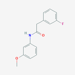 molecular formula C15H14FNO2 B268179 2-(3-fluorophenyl)-N-(3-methoxyphenyl)acetamide 