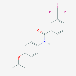 molecular formula C17H16F3NO2 B268180 N-(4-isopropoxyphenyl)-3-(trifluoromethyl)benzamide 