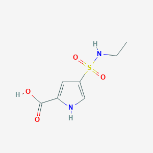 molecular formula C7H10N2O4S B2681827 4-(ethylsulfamoyl)-1H-pyrrole-2-carboxylic acid CAS No. 937627-33-3