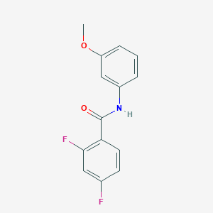 molecular formula C14H11F2NO2 B268183 2,4-difluoro-N-(3-methoxyphenyl)benzamide 