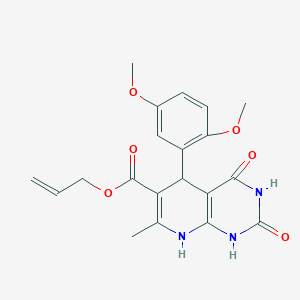 Allyl 5-(2,5-dimethoxyphenyl)-7-methyl-2,4-dioxo-1,2,3,4,5,8-hexahydropyrido[2,3-d]pyrimidine-6-carboxylate