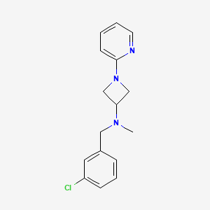 N-[(3-chlorophenyl)methyl]-N-methyl-1-(pyridin-2-yl)azetidin-3-amine