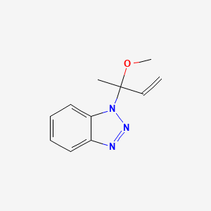 molecular formula C11H13N3O B2681836 1-(2-Methoxybut-3-en-2-yl)-1H-1,2,3-benzotriazole CAS No. 1286329-66-5