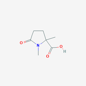 molecular formula C7H11NO3 B2681852 1,2-Dimethyl-5-oxoproline CAS No. 1823956-44-0