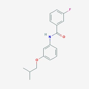 molecular formula C17H18FNO2 B268186 3-fluoro-N-(3-isobutoxyphenyl)benzamide 