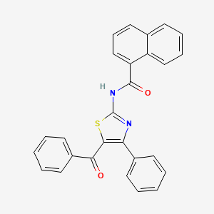 N-(5-benzoyl-4-phenyl-1,3-thiazol-2-yl)naphthalene-1-carboxamide