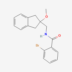2-bromo-N-((2-methoxy-2,3-dihydro-1H-inden-2-yl)methyl)benzamide