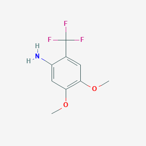 molecular formula C9H10F3NO2 B2681880 4,5-Dimethoxy-2-(trifluoromethyl)aniline CAS No. 500698-46-4