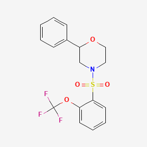 2-Phenyl-4-((2-(trifluoromethoxy)phenyl)sulfonyl)morpholine