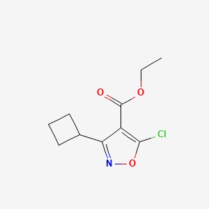 Ethyl 5-chloro-3-cyclobutyl-1,2-oxazole-4-carboxylate