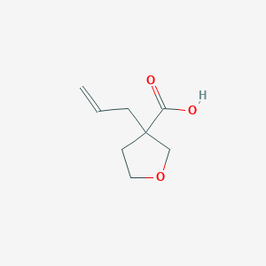 molecular formula C8H12O3 B2681917 3-Prop-2-enyloxolane-3-carboxylic acid CAS No. 1514141-11-7