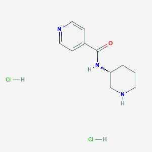 molecular formula C11H17Cl2N3O B2681922 (R)-N-(Piperidin-3-yl)pyridine-4-carboxamide dihydrochloride CAS No. 1286208-22-7