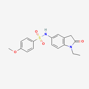 N-(1-ethyl-2-oxoindolin-5-yl)-4-methoxybenzenesulfonamide