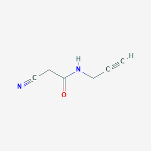 molecular formula C6H6N2O B2681931 2-cyano-N-(prop-2-yn-1-yl)acetamide CAS No. 268222-23-7
