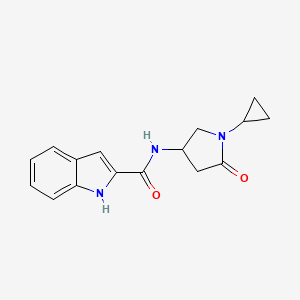 N-(1-cyclopropyl-5-oxopyrrolidin-3-yl)-1H-indole-2-carboxamide