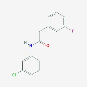 molecular formula C14H11ClFNO B268194 N-(3-chlorophenyl)-2-(3-fluorophenyl)acetamide 