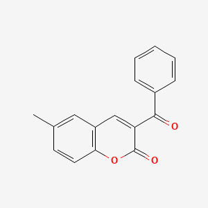 molecular formula C17H12O3 B2681949 3-Benzoyl-6-methyl-2H-chromen-2-one CAS No. 327613-95-6