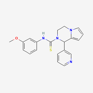molecular formula C20H20N4OS B2681956 N-(3-methoxyphenyl)-1-(pyridin-3-yl)-3,4-dihydropyrrolo[1,2-a]pyrazine-2(1H)-carbothioamide CAS No. 393832-98-9