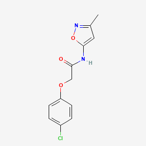 molecular formula C12H11ClN2O3 B2681963 2-(4-chlorophenoxy)-N-(3-methylisoxazol-5-yl)acetamide CAS No. 118179-12-7