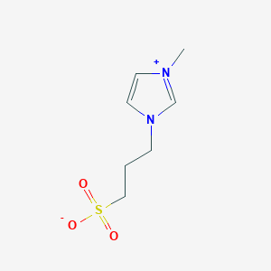 molecular formula C7H12N2O3S B2681967 1-(3-Sulfonatopropyl)-3-methyl-1H-imidazole-3-ium CAS No. 148019-49-2