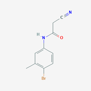 molecular formula C10H9BrN2O B2681968 N-(4-溴-3-甲基苯基)-2-氰基乙酰胺 CAS No. 142555-08-6