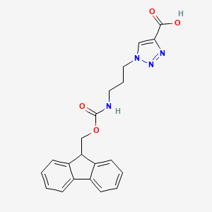 1-[3-({[(9H-fluoren-9-yl)methoxy]carbonyl}amino)propyl]-1H-1,2,3-triazole-4-carboxylic acid
