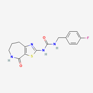 1-(4-fluorobenzyl)-3-(4-oxo-5,6,7,8-tetrahydro-4H-thiazolo[5,4-c]azepin-2-yl)urea