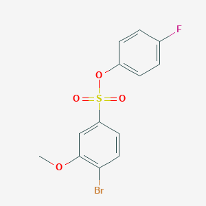 4-Fluorophenyl 4-bromo-3-methoxybenzene-1-sulfonate